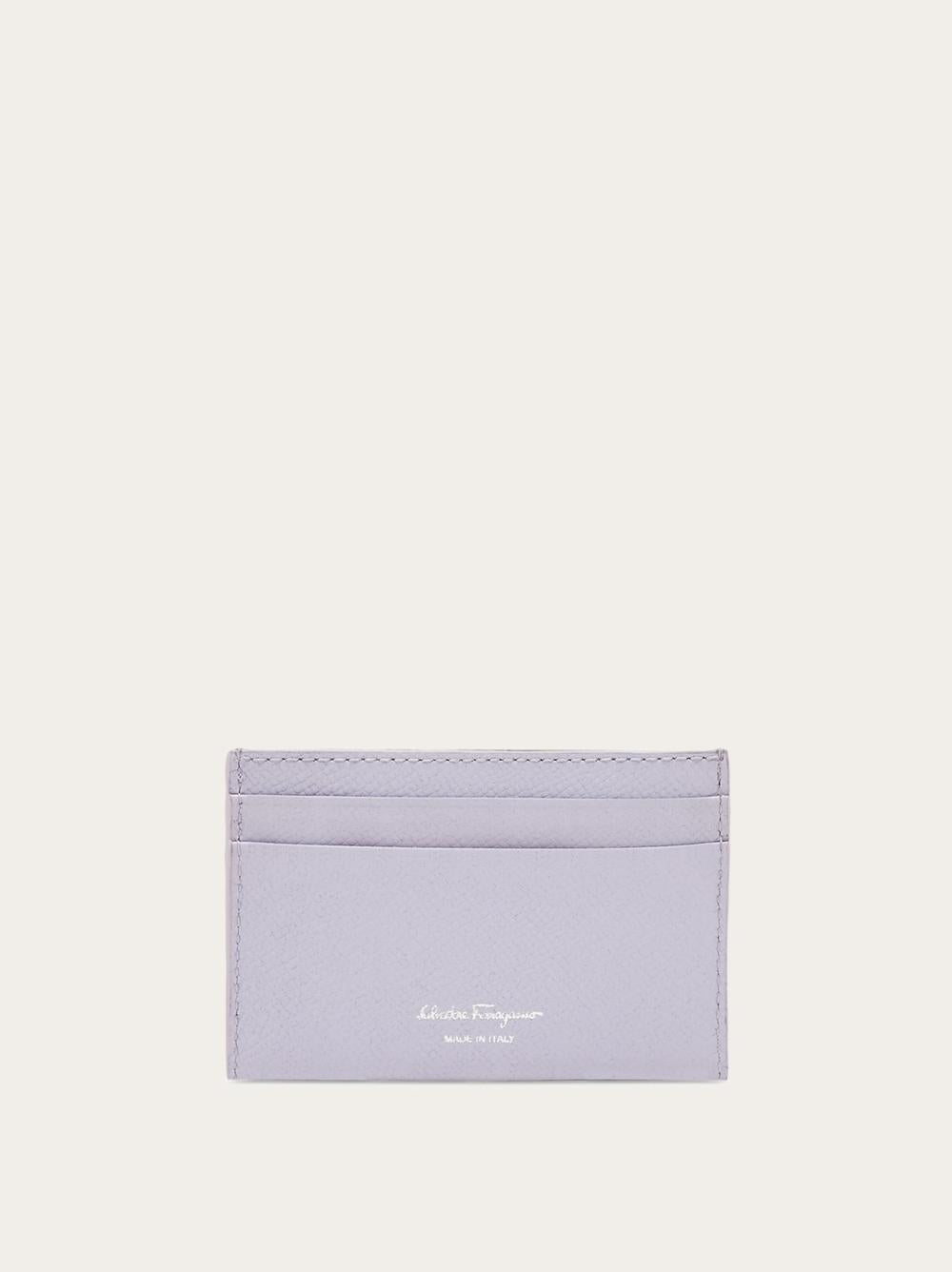 FERRAGAMO Women Gancini Credit Card Holder Lavender 220007 774991