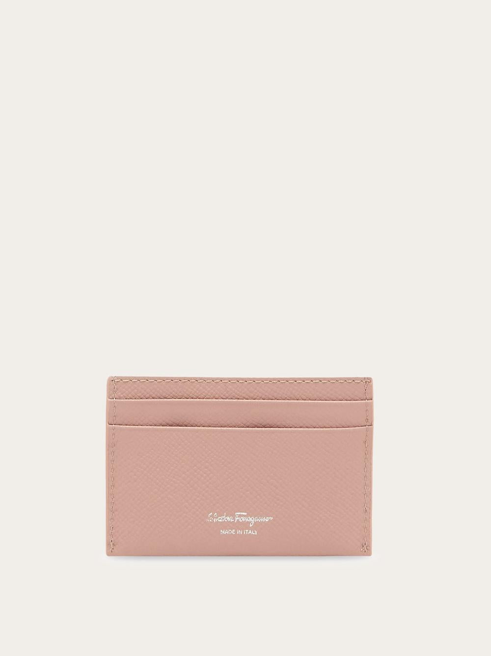 FERRAGAMO Women Gancini Credit Card Holder Powder pink 220007 774992