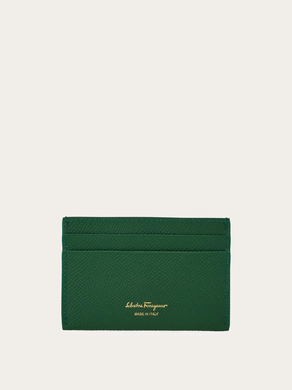 FERRAGAMO Women Gancini Credit Card Holder Forest green 220007 779141