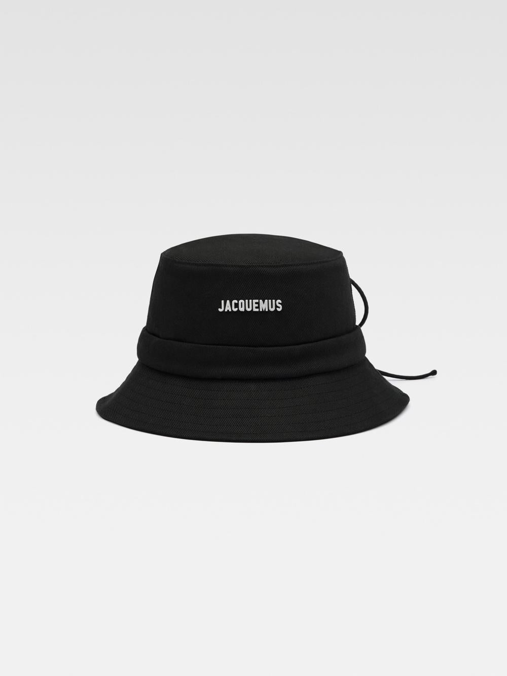 JACQUEMUS Men The Gadjo bucket hat Black 223AC001-5001-990