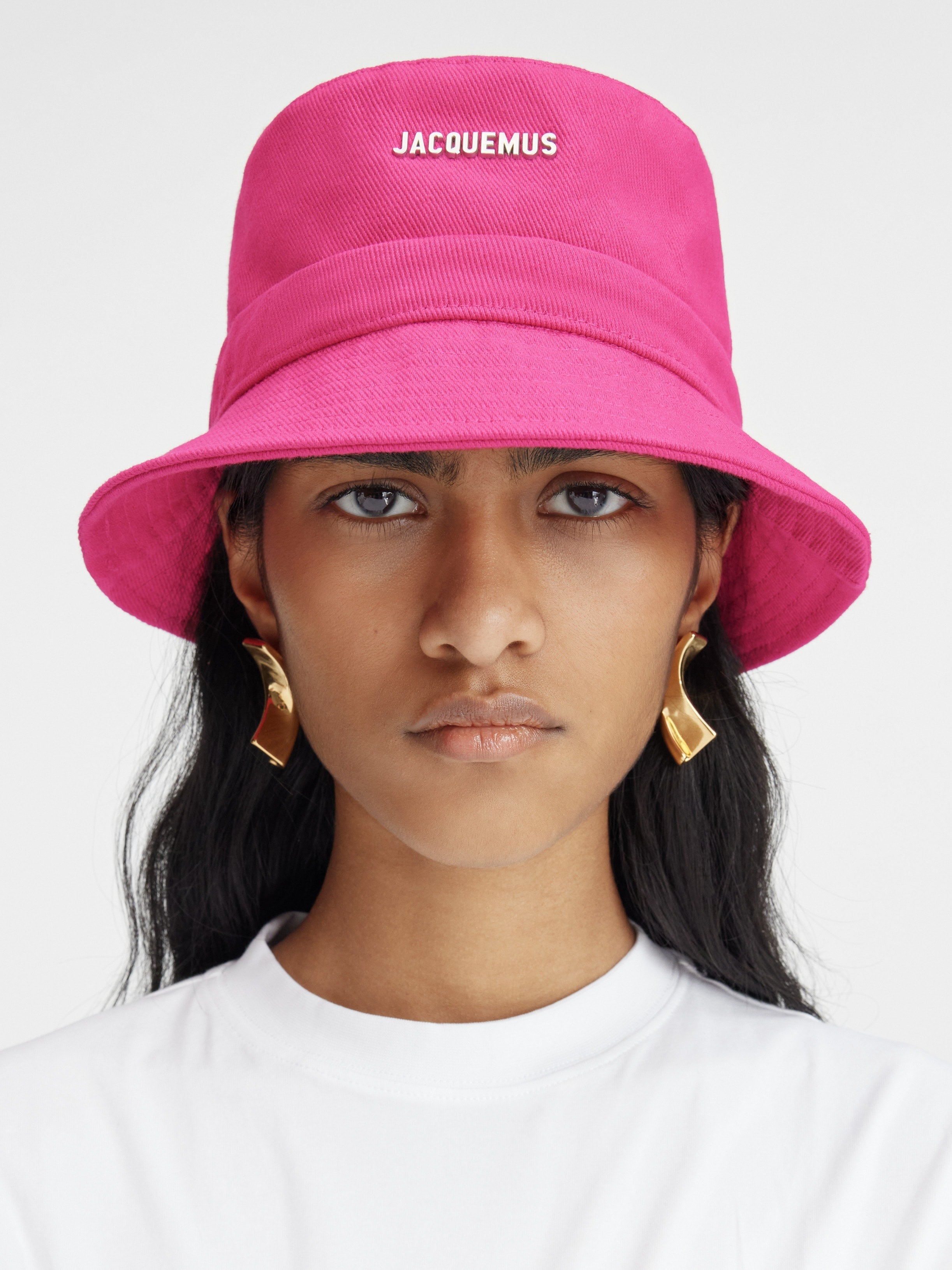 JACQUEMUS Women The Gadjo bucket hat Pink 223AC001-5012-430