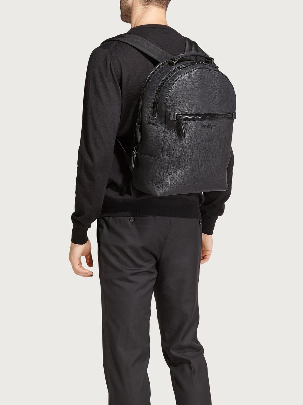 FERRAGAMO Men Backpack Black 240823 684994