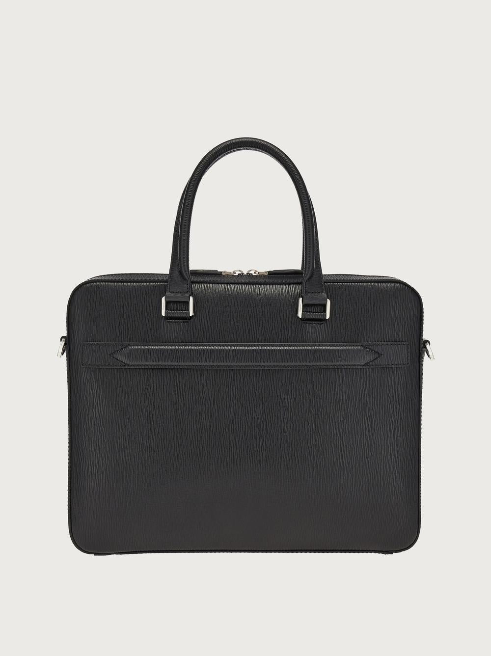 FERRAGAMO Men Gancini business bag Black 240986 753418