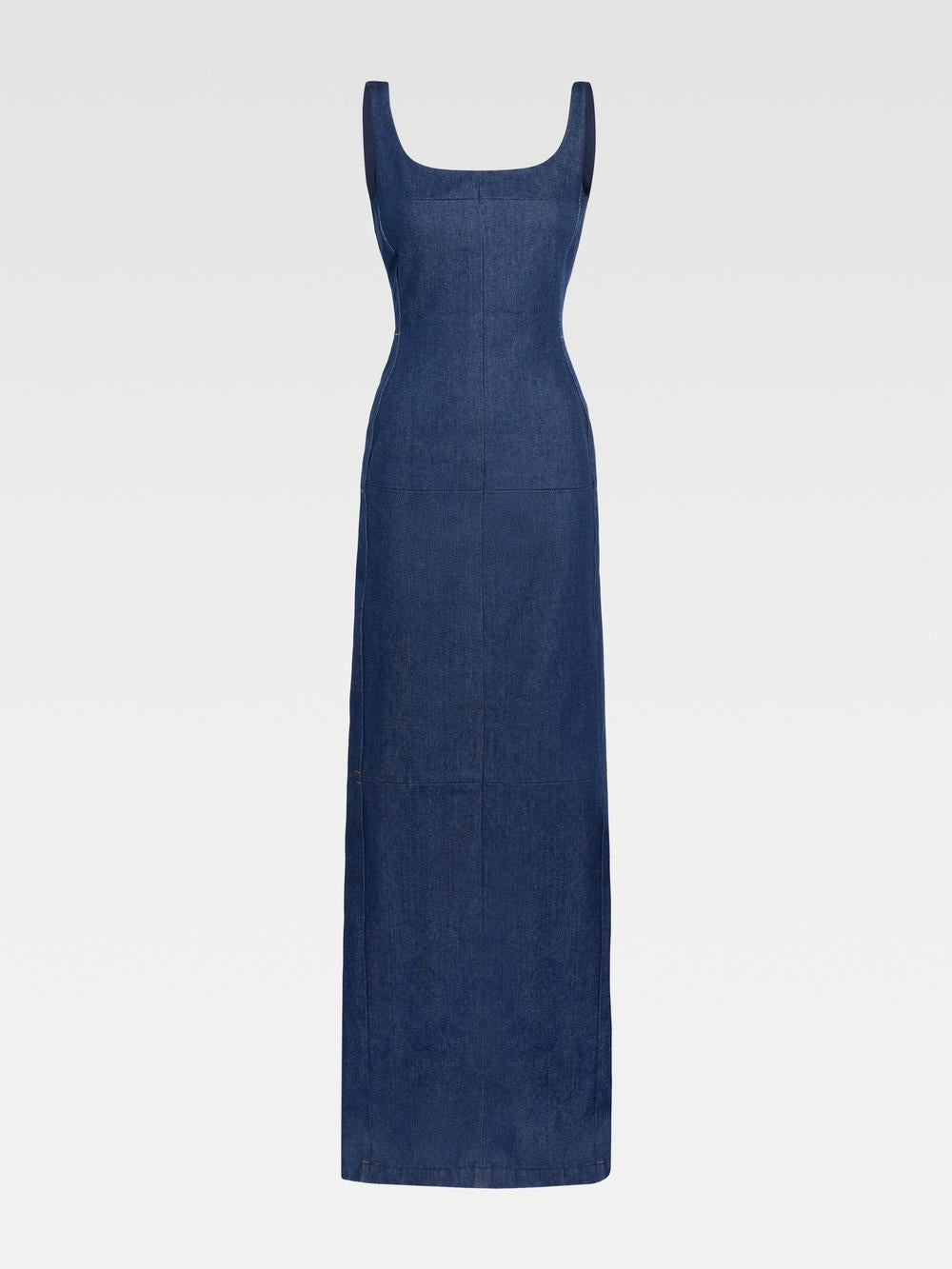 JACQUEMUS Women The de-Nîmes Spoglio denim dress Navy 243DE053-1513-380