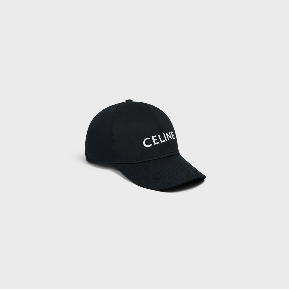 CELINE Unisex COTTON BASEBALL CAP Black 2AUS9242N.38NO