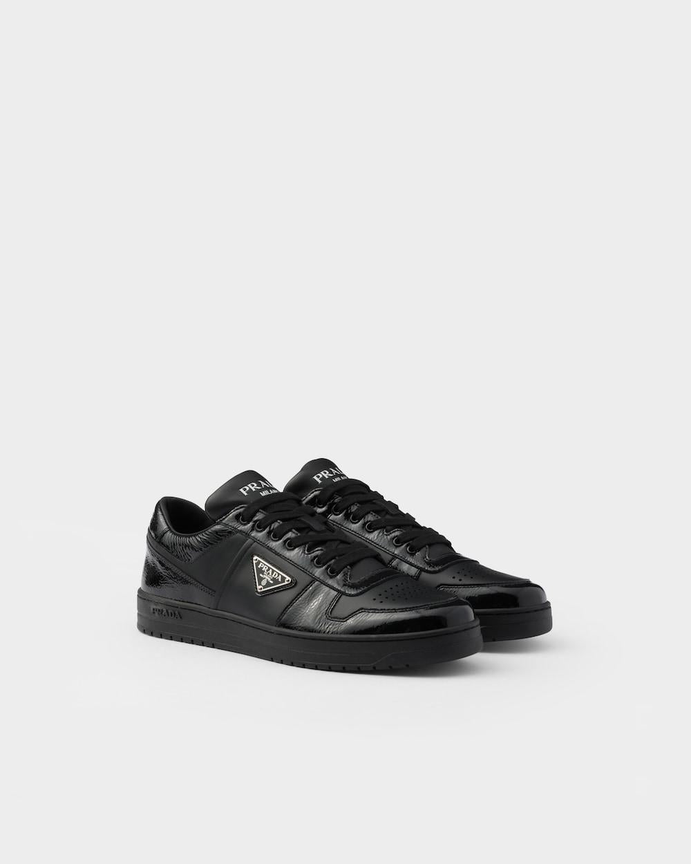 PRADA Men Downtown Leather Sneakers Black 2EE364_3LQB_F0002_F_D001