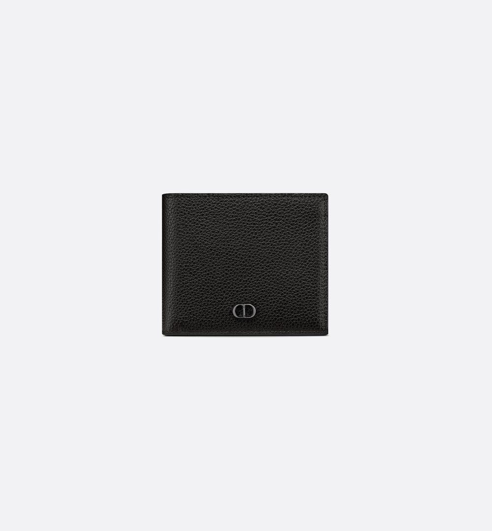 DIOR Men CD Icon Bi-Fold Wallet Black 2ESBC027CDI_H00N