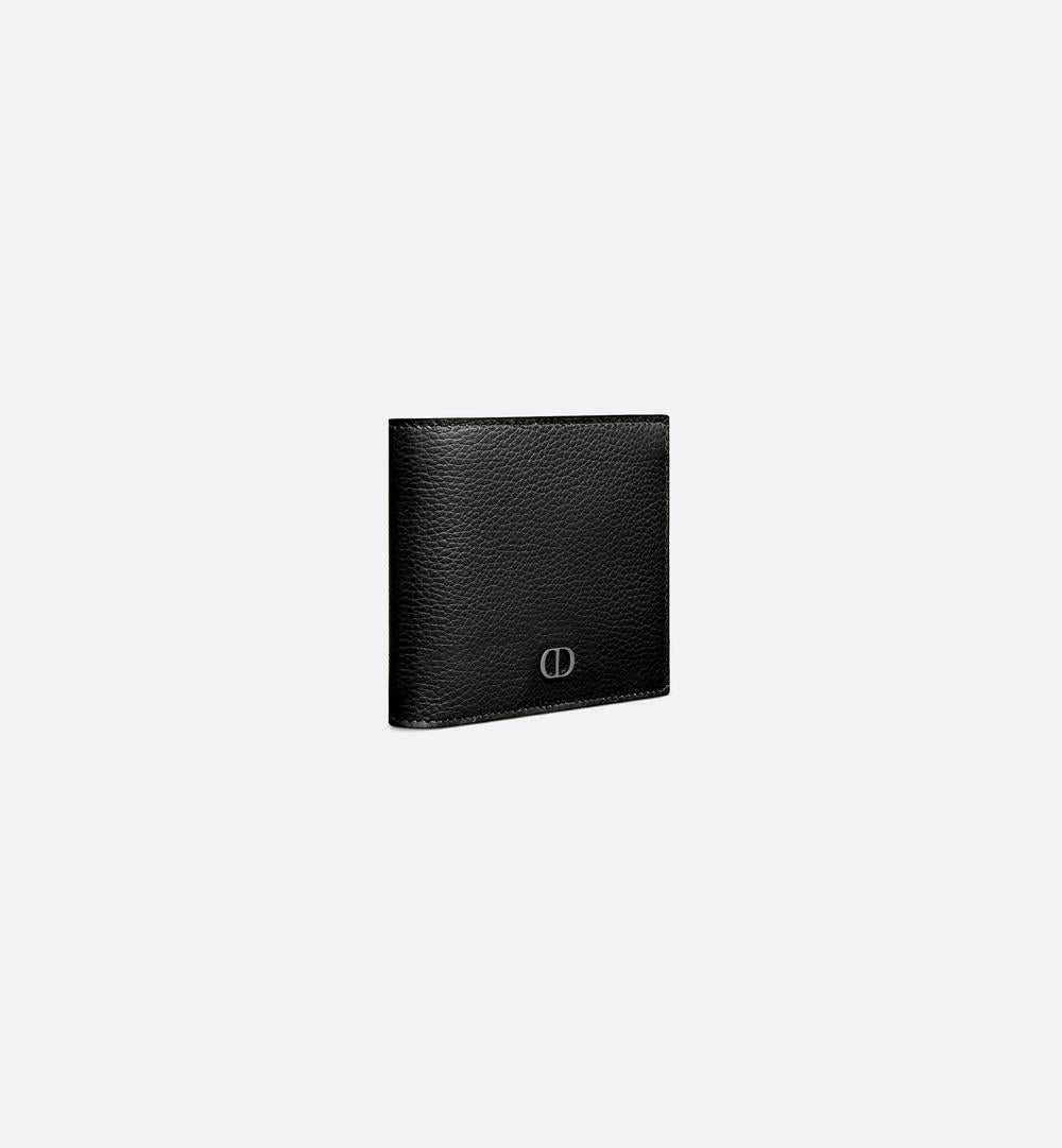 DIOR Men CD Icon Bi-Fold Wallet Black 2ESBC027CDI_H00N