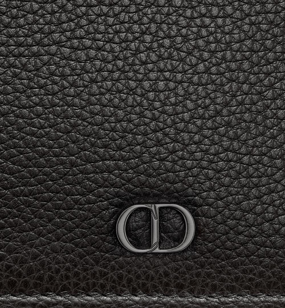 DIOR Men CD Icon Bi-Fold Wallet Black 2ESBC027CDI_H00N