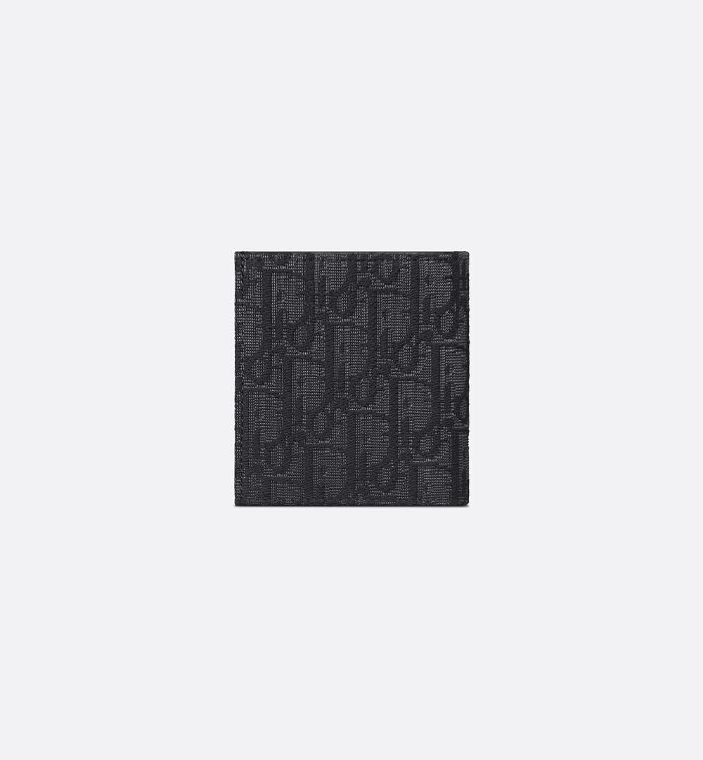 DIOR Men Vertical Bi-Fold Wallet black 2ESBH072YSE_H03E