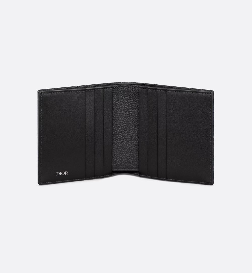 DIOR Men Vertical Bi-Fold Wallet black 2ESBH072YSE_H03E