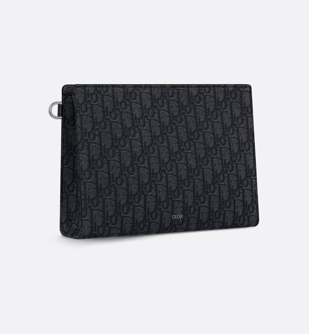 DIOR Men A5 triangle pouch black 2ESCA483YKY_H03E