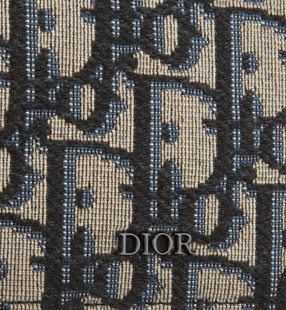 DIOR Men Card holder Beige and black 2ESCH135YSE_H05E