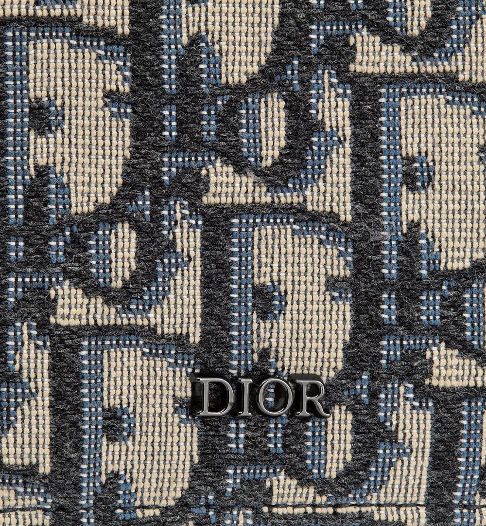 DIOR Men Vertical Bi-Fold Card Holder beige and black 2ESCH138YSE_H05E