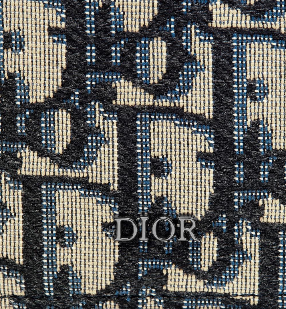 DIOR Men Long Bi-Fold Card Holder beige and black 2ESCH147YSE_H05E