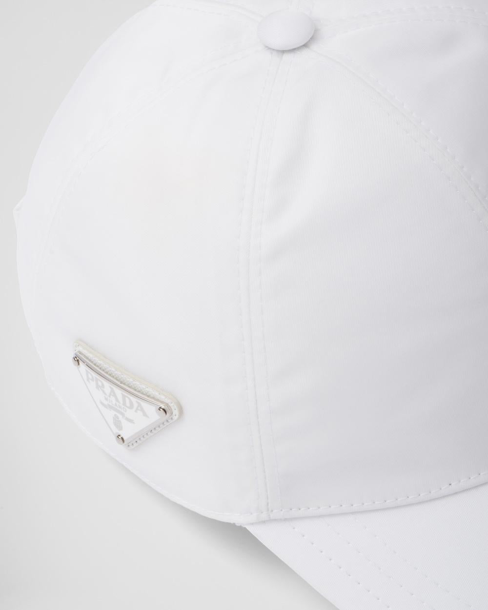 PRADA Men Re-Nylon baseball cap White 2HC274_2DMI_F0009