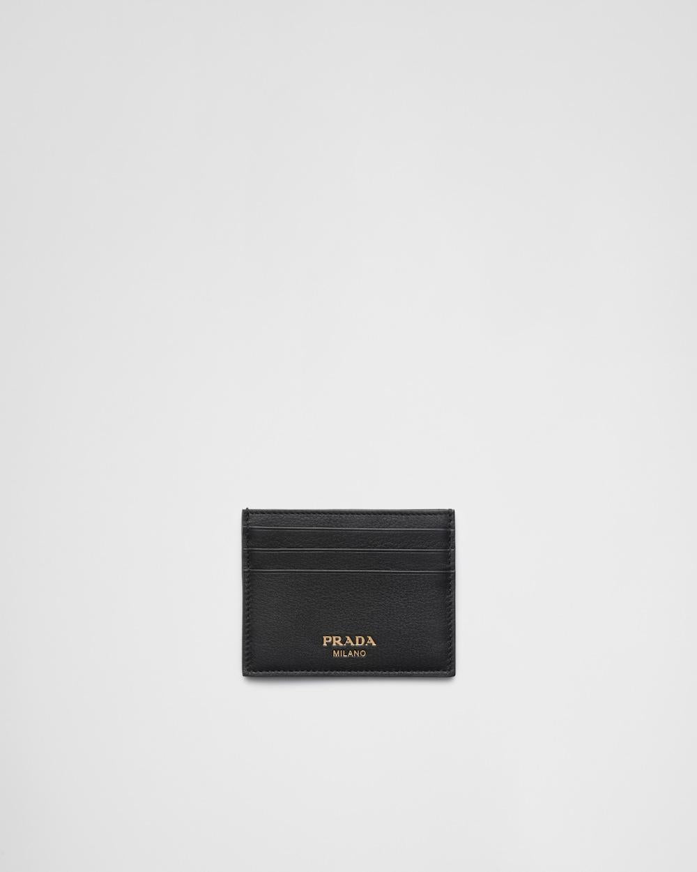 PRADA Women Leather card holder Black 2MC025_2CYS_F0002