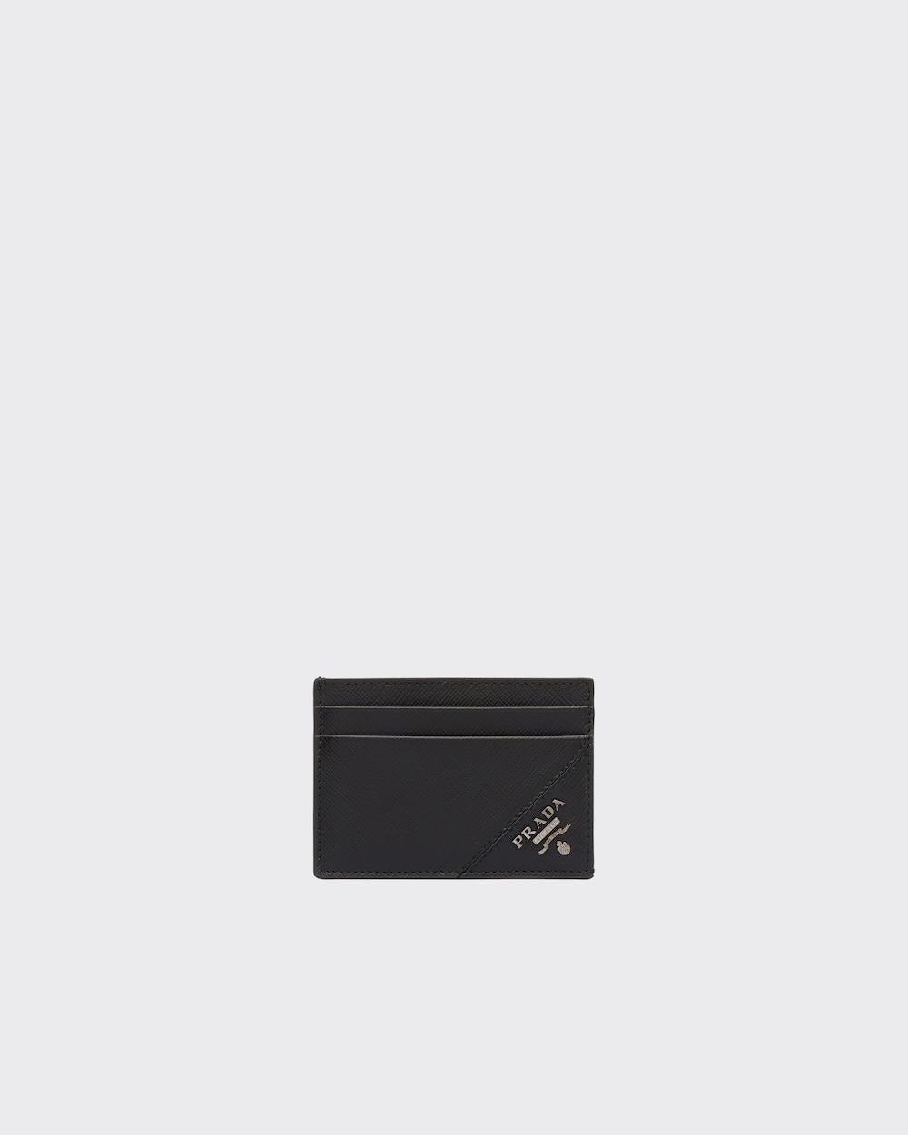 PRADA Men Saffiano leather card holder Black 2MC047_QME_F0002