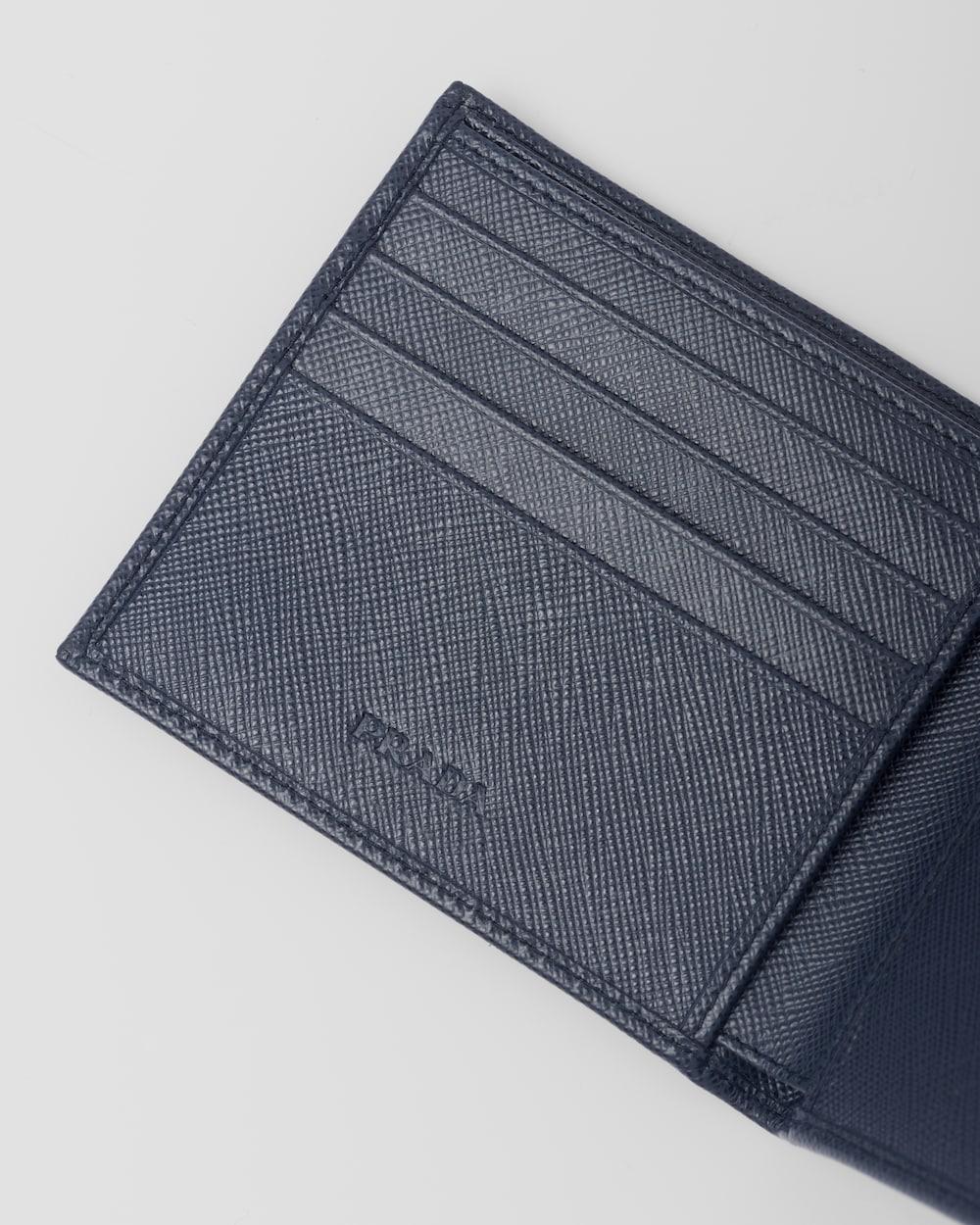 PRADA Men Leather wallet Baltic Blue 2MO513_QHH_F0216