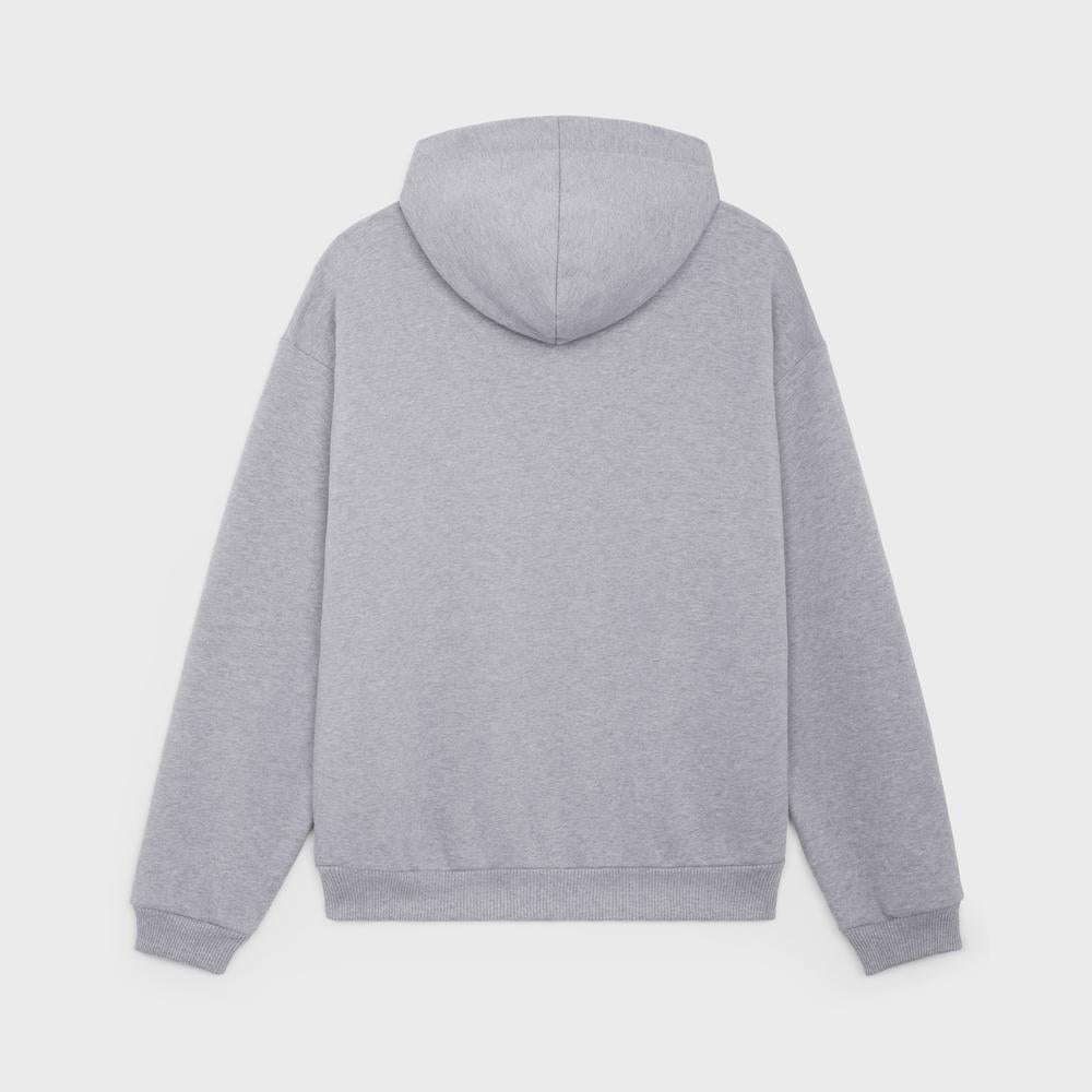 CELINE Men HOODIE LOOSE COTTON FLEECE Light gray 2Y468670Q.08GC