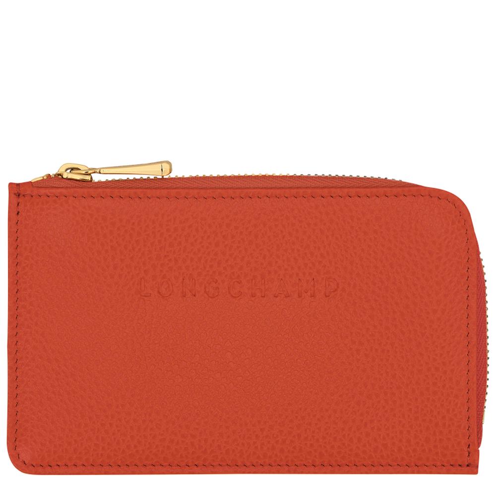 LONGCHAMP Men The Foulonné card holder Paprika 30036021685