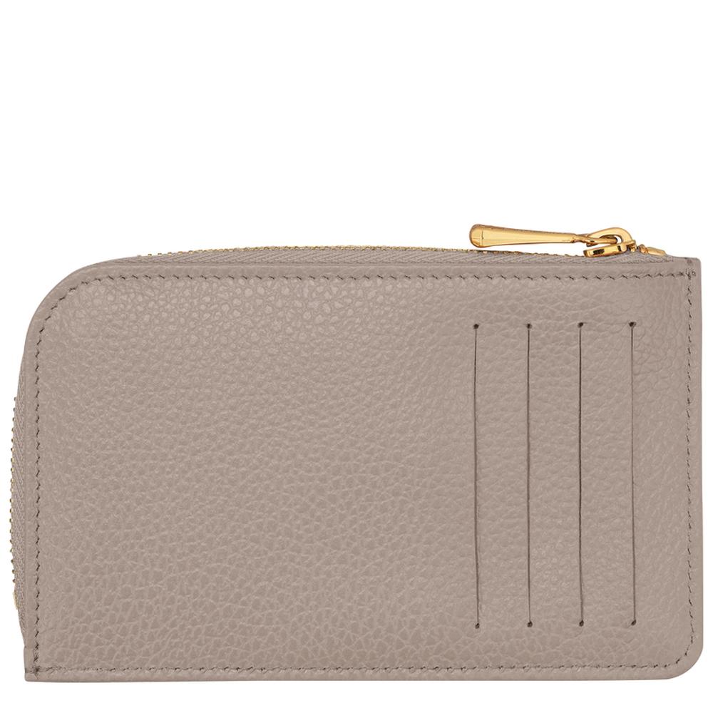 LONGCHAMP Men The Foulonné card holder Turtledove 30036021P55