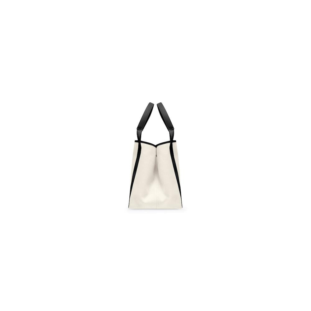 BALENCIAGA Women Navy Small Tote Bag in Beige 3399332HH3N9260