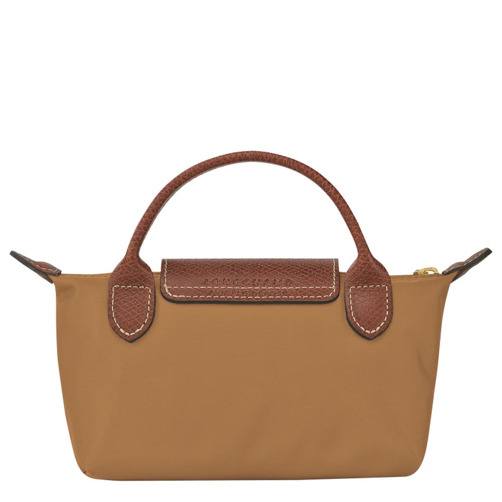 حقيبة مستحضرات تجميل أصلية Le Pliage للنساء من LONGCHAMP بمقبض من جلد الشامواه 34175089P86