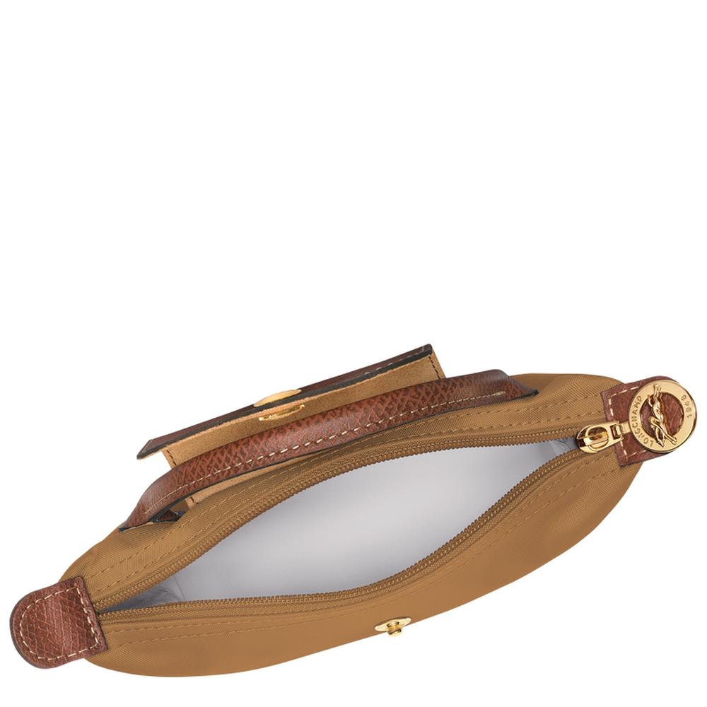 حقيبة مستحضرات تجميل أصلية Le Pliage للنساء من LONGCHAMP بمقبض من جلد الشامواه 34175089P86