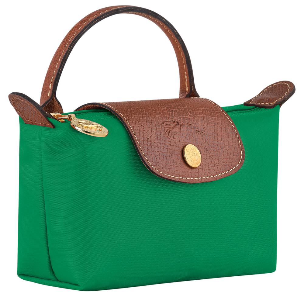 LONGCHAMP Women Le Pliage Original Cosmetic Bag with Handle Green 34175089P88