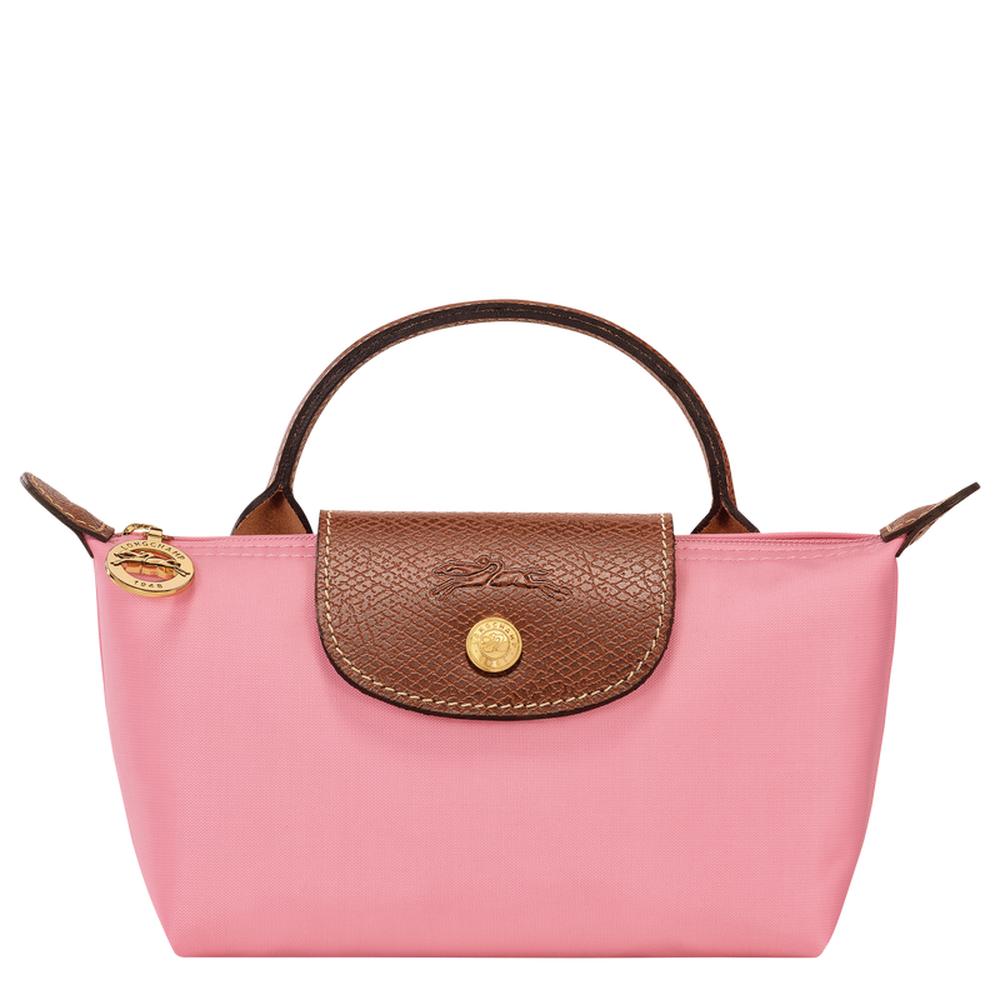 حقيبة مستحضرات التجميل الأصلية Le Pliage للنساء من LONGCHAMP بمقبض Marshmallow 34175089P92