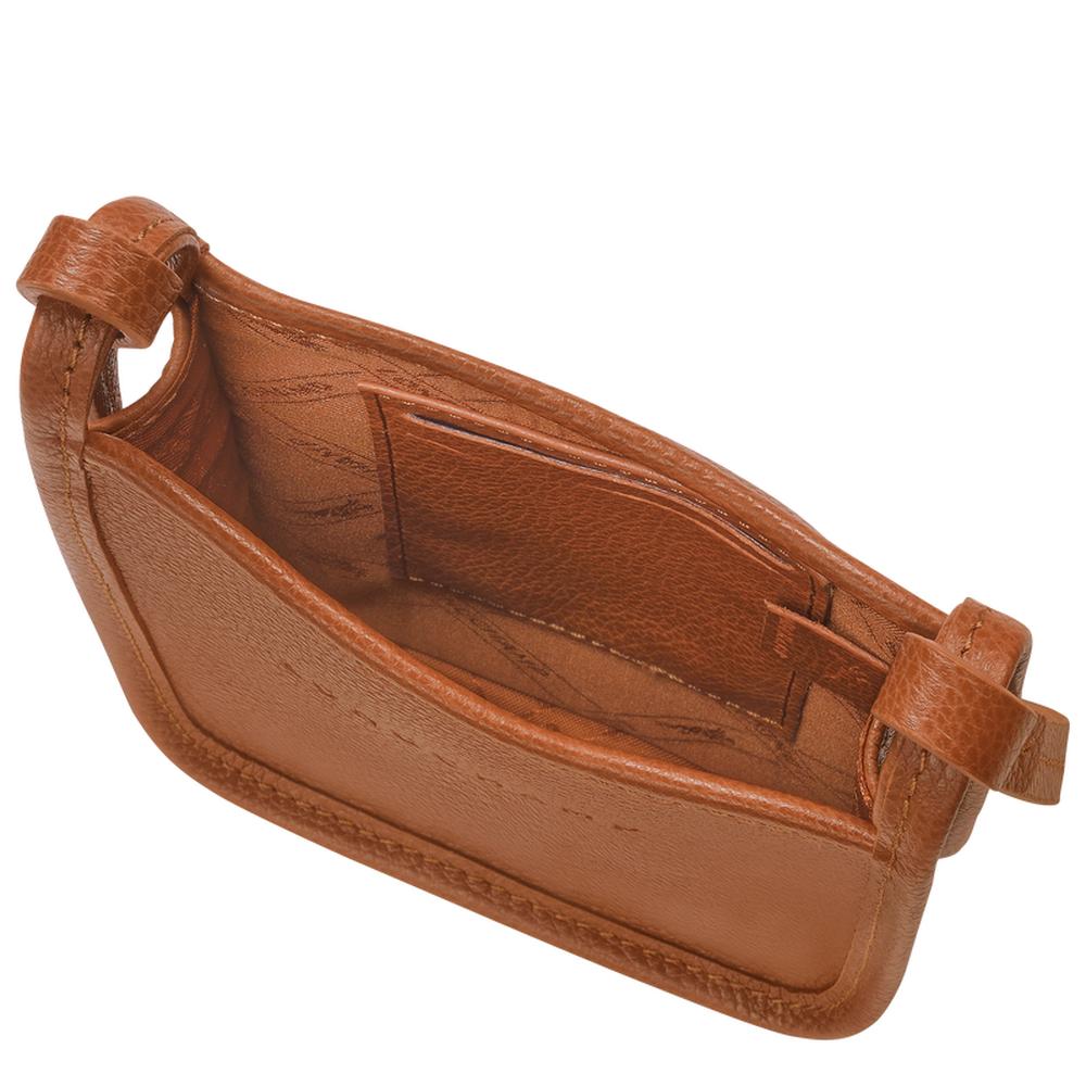 LONGCHAMP Men Le Foulonné phone case Caramel 34200021121