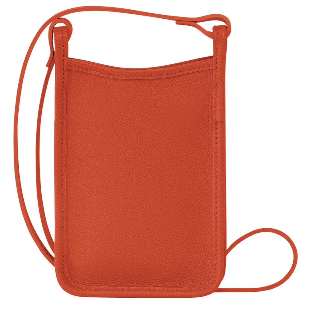 LONGCHAMP Men Le Foulonné phone case Paprika 34200021685