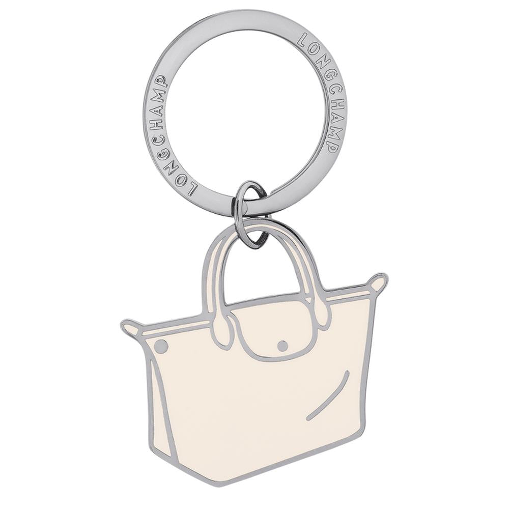 LONGCHAMP Women The Folding Keyring Ecru 36070MET037