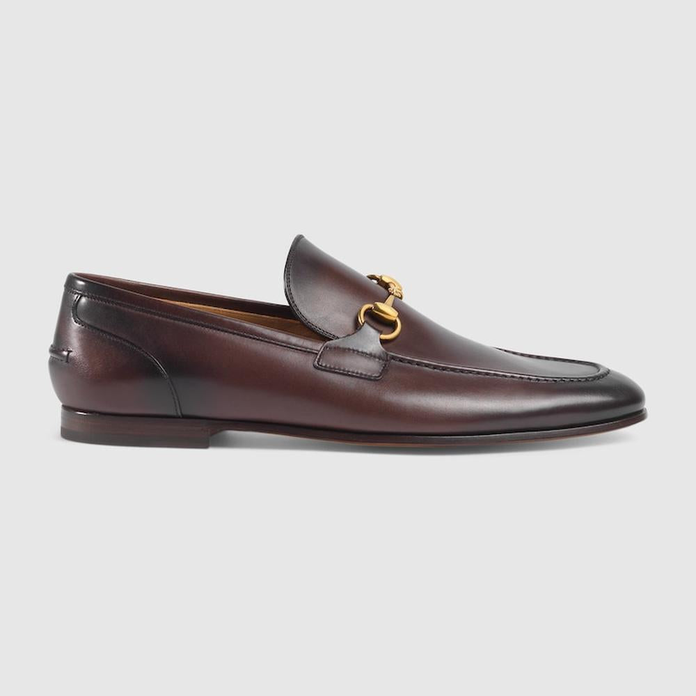 GUCCI Men Gucci Jordaan loafer dark brown leather 406994 BLM00 2024