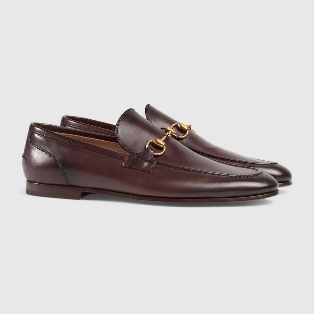 GUCCI Men Gucci Jordaan loafer dark brown leather 406994 BLM00 2024