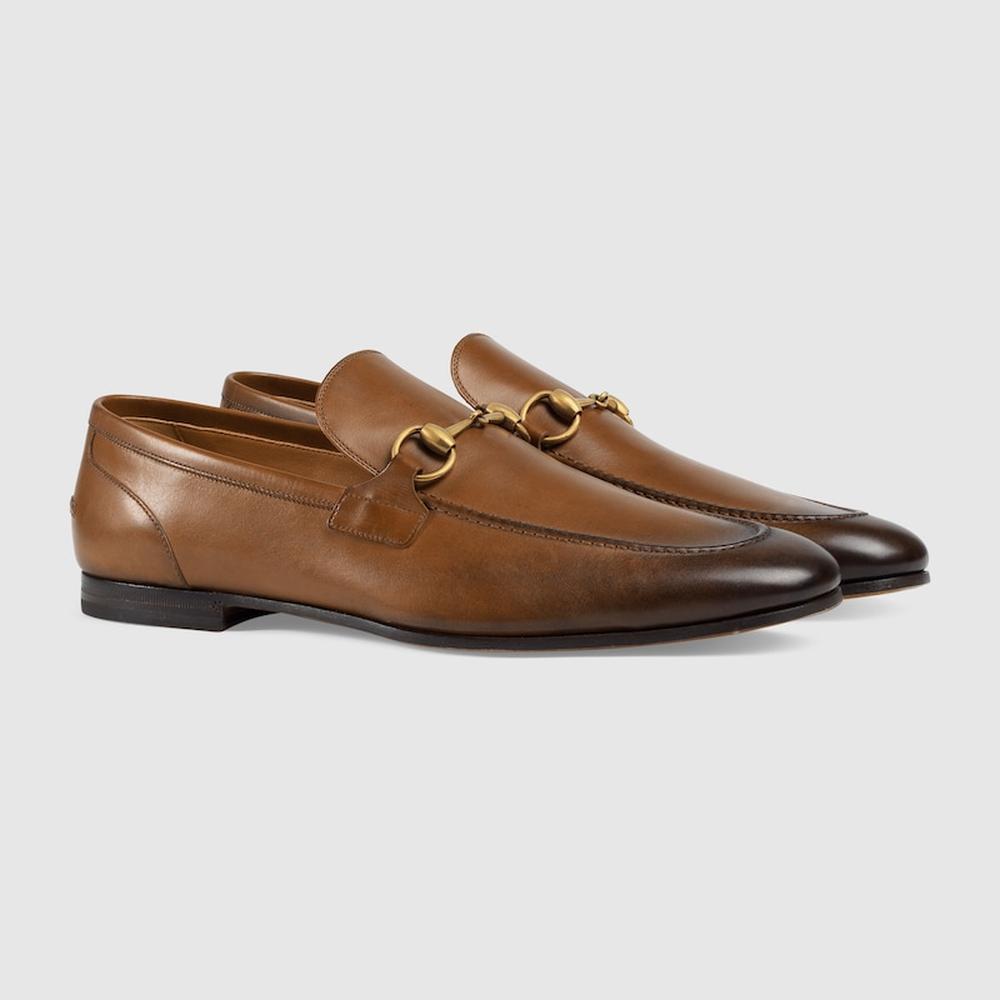 GUCCI Men Gucci Jordaan loafer brown leather 406994 BLM00 2535