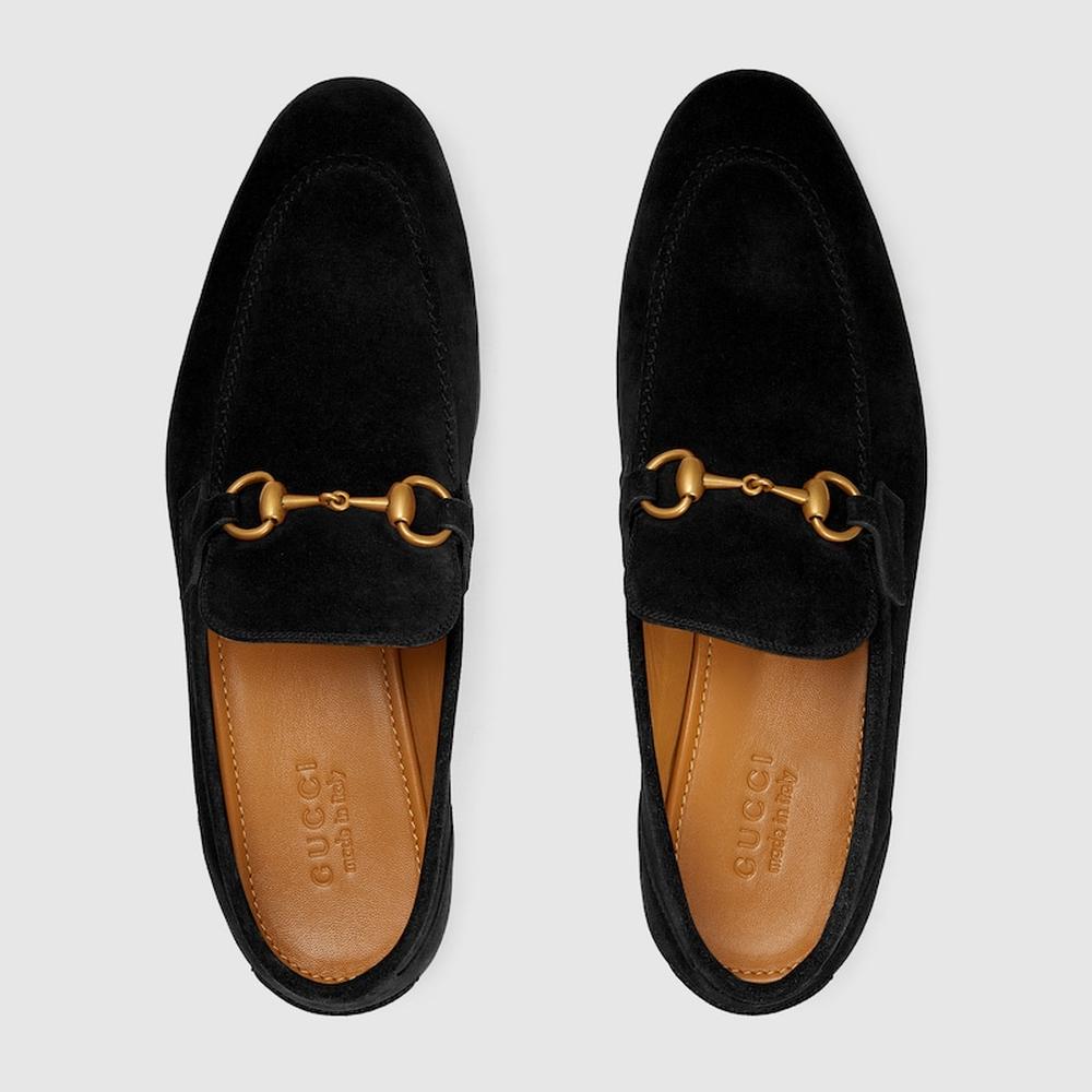 GUCCI Men Gucci Jordaan loafer black suede 406994 CH000 1000