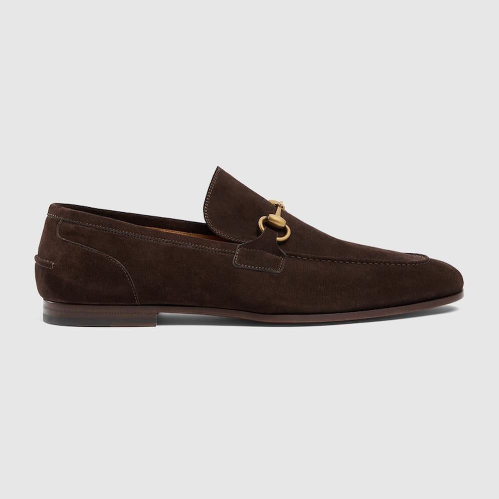 GUCCI Men Gucci Jordaan loafer dark brown suede 406994 CH000 2140