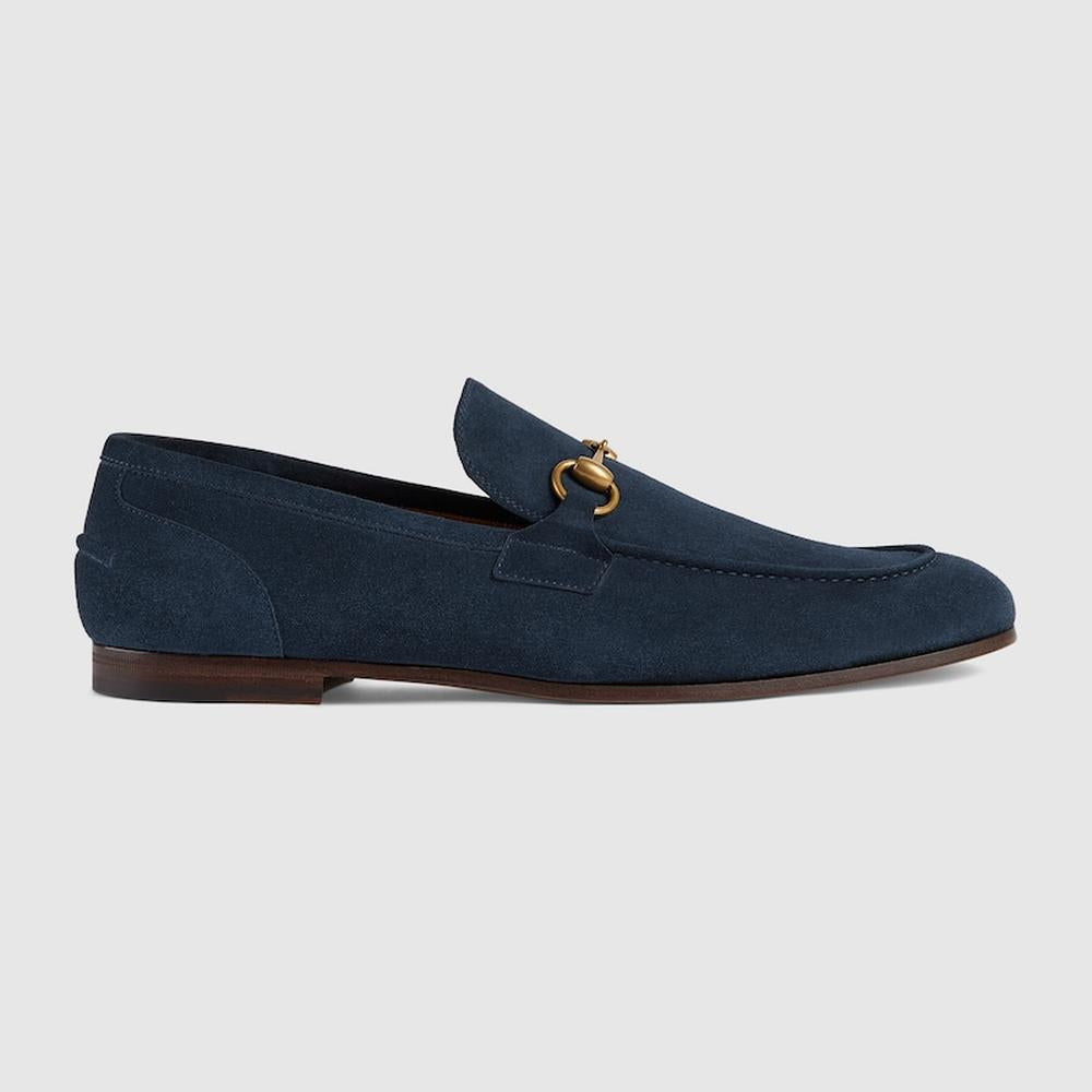 GUCCI Men Gucci Jordaan loafer blue suede 406994 CH000 4009