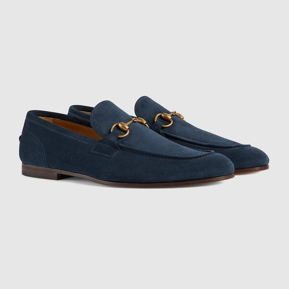 GUCCI Men Gucci Jordaan loafer blue suede 406994 CH000 4009