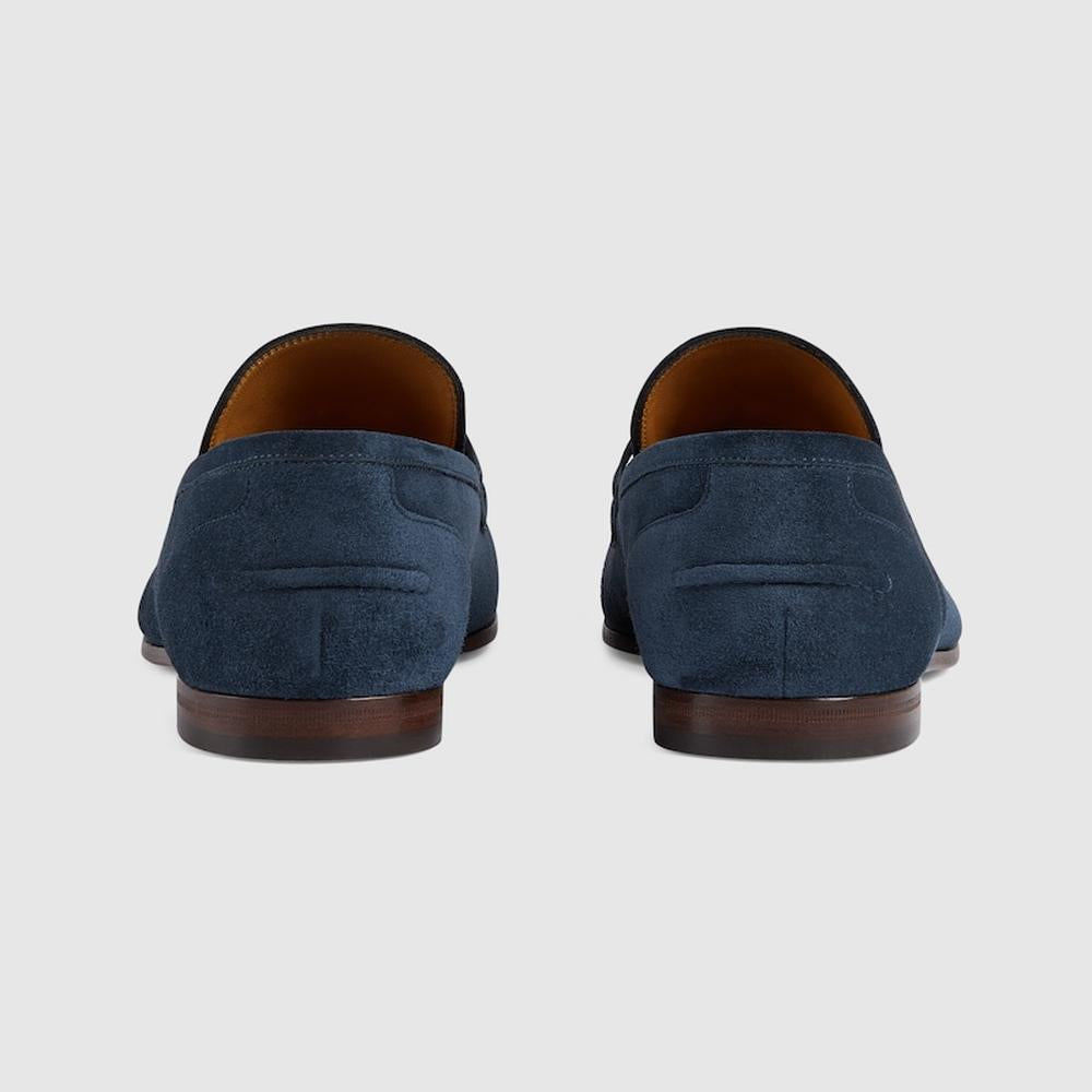 GUCCI Men Gucci Jordaan loafer blue suede 406994 CH000 4009