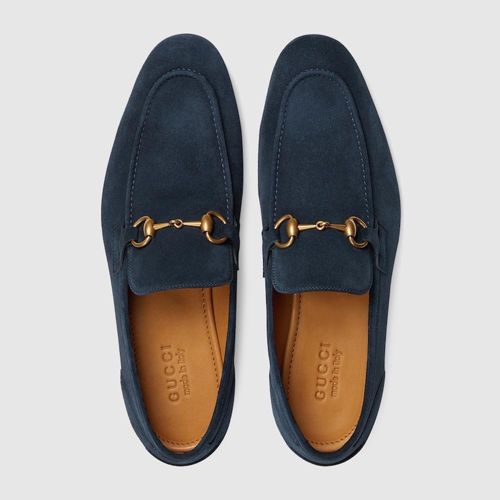 GUCCI Men Gucci Jordaan loafer blue suede 406994 CH000 4009