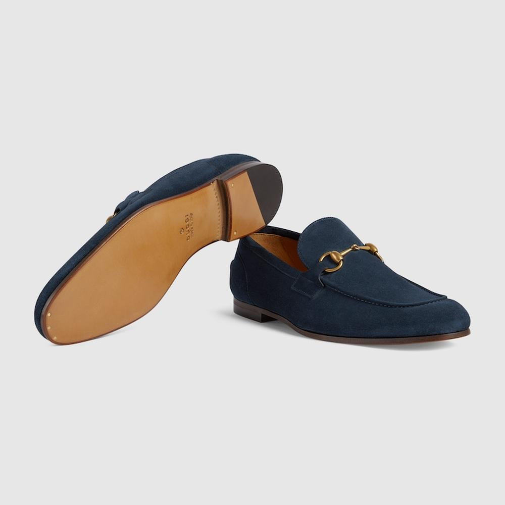 GUCCI Men Gucci Jordaan loafer blue suede 406994 CH000 4009