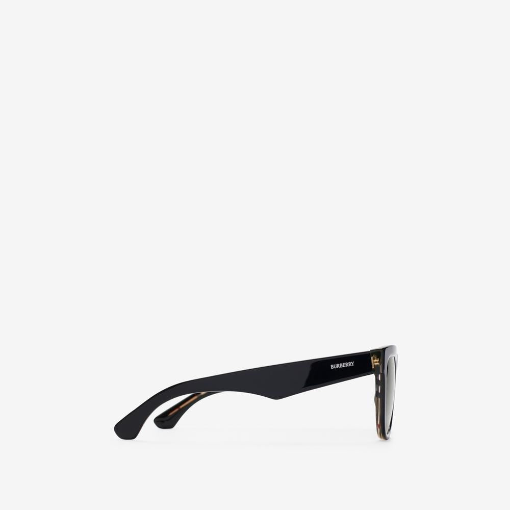 BURBERRY Unisex Check Square Sunglasses Black/check 40840041