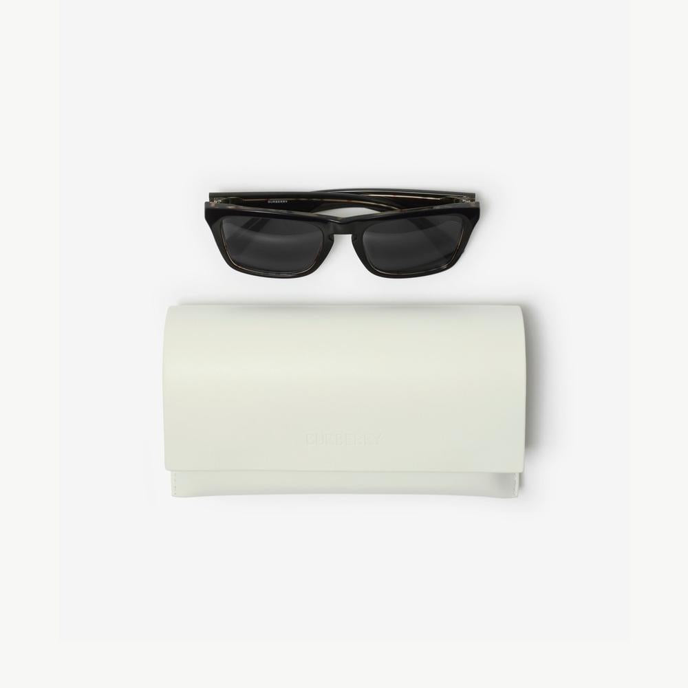 BURBERRY Unisex Code Square Sunglasses Black/archive beige 40841791