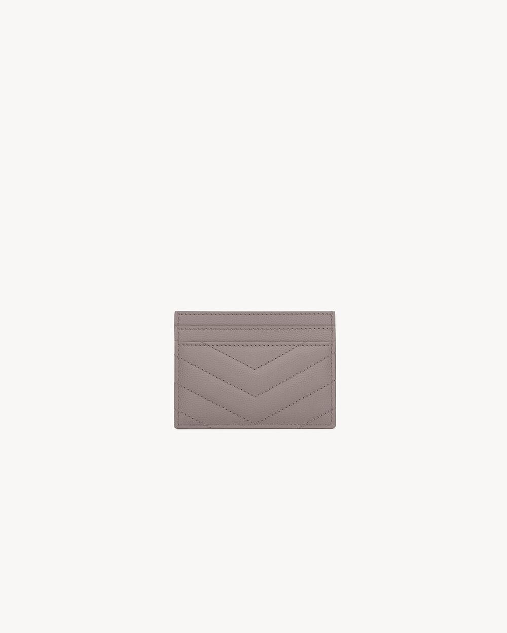 SAINT LAURENT Women cassandre matelassé card case in grain de poudre leather FOG 423291BOW011202