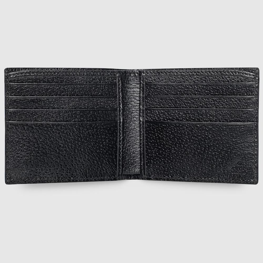 GUCCI Men GG Marmont bi-fold card case wallet black leather 428726 DJ20T 1000