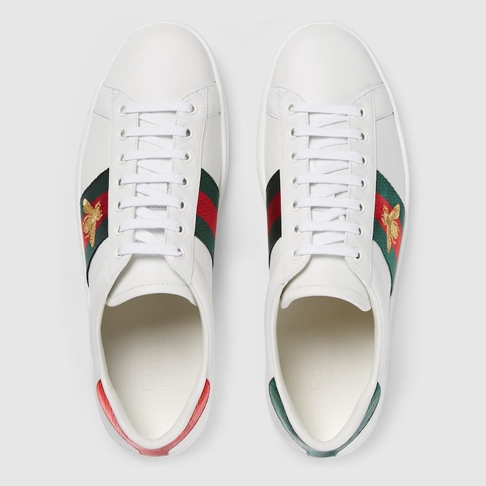 GUCCI Men Ace trainer with embroidery white leather 429446 02JP0 9064