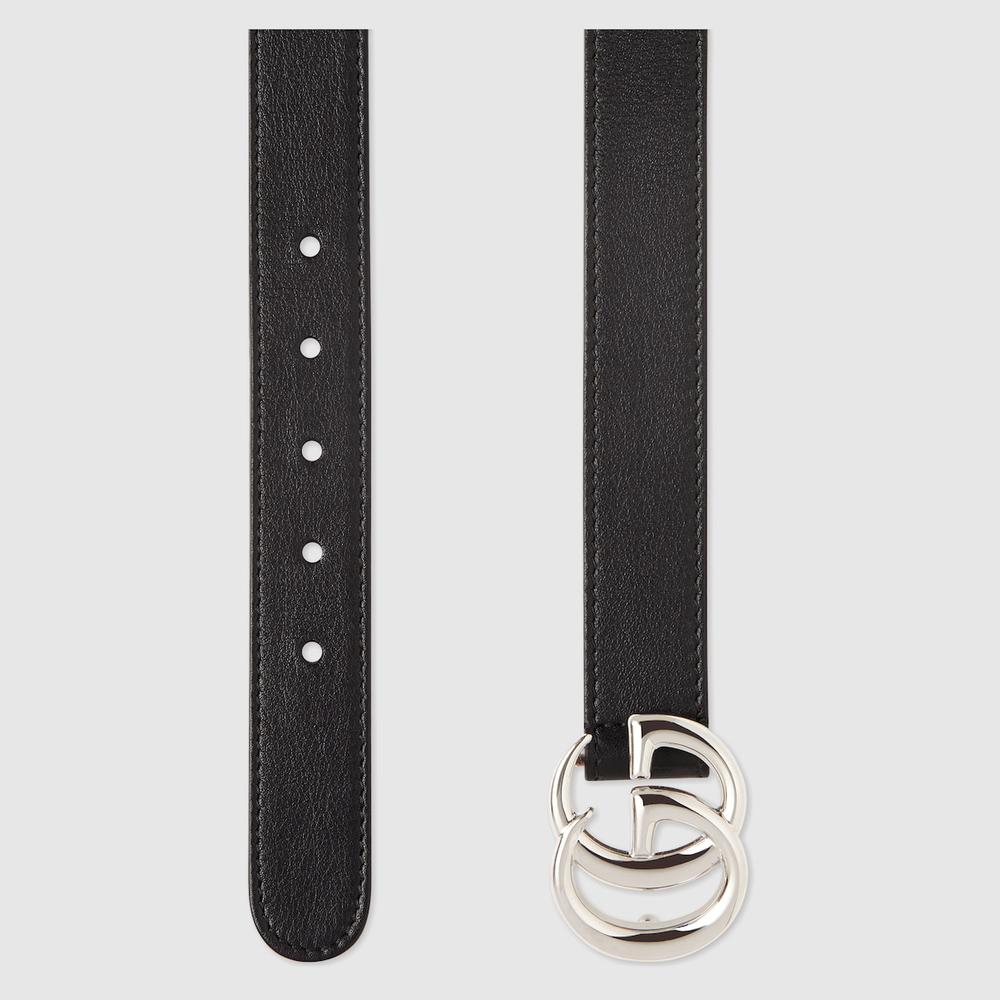 GUCCI Kids Children leather belt Black 432707 B960N 1000